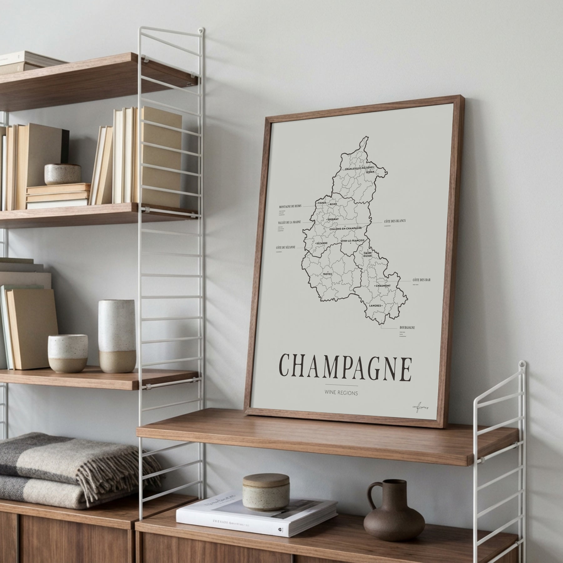 Champagne Wine Map