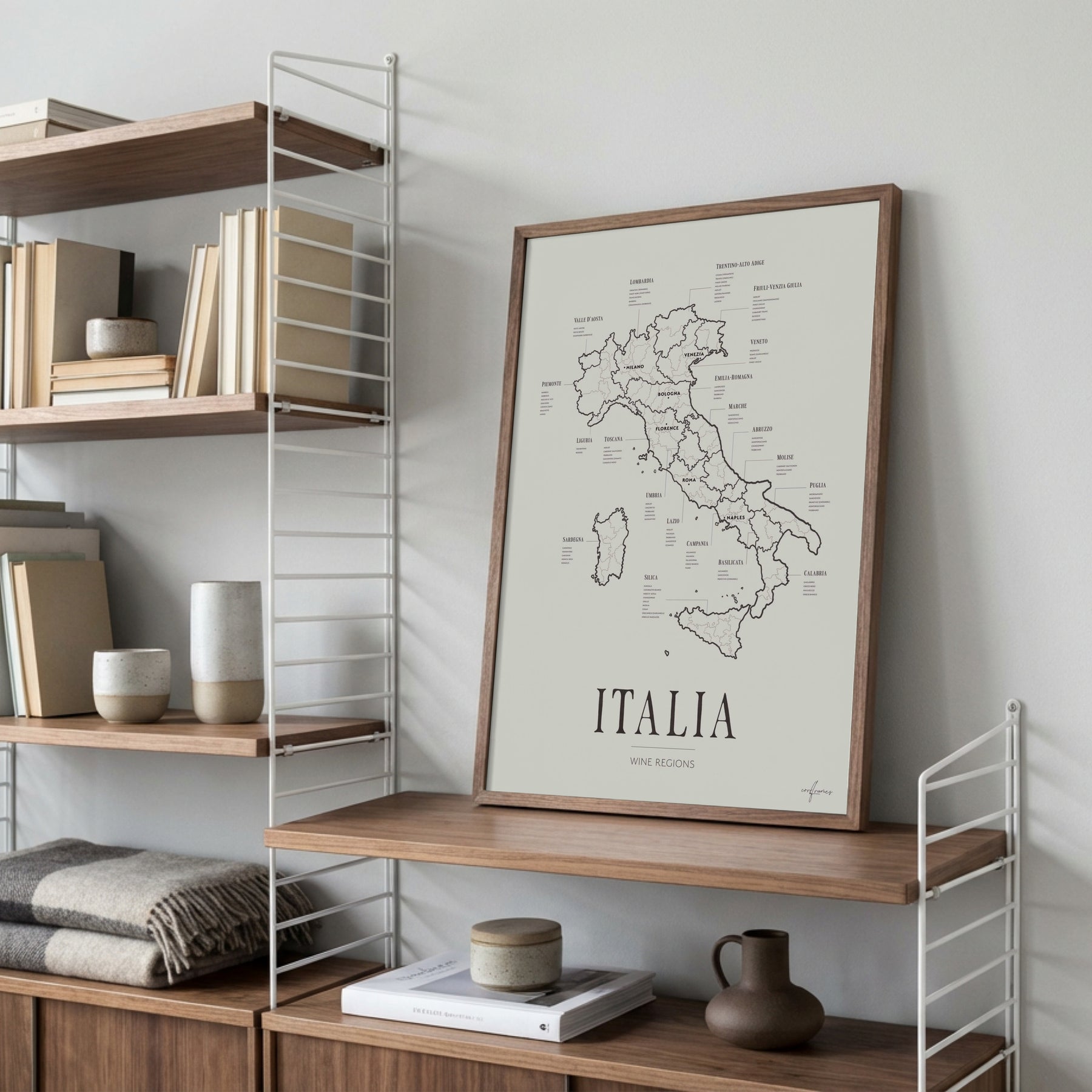 Italia Wine Region Map