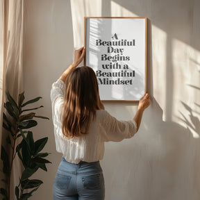 A Beautiful Day Mindset Poster