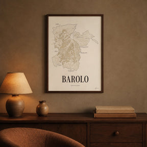 Mappa dei vini del Barolo – vigneti e paesi