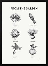 From The Garden – Black & White Collection Poster