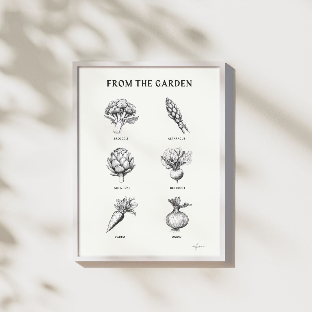 From The Garden – Black & White Collection Poster