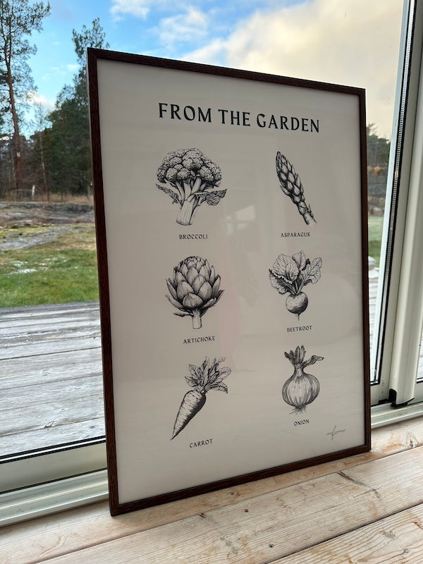 From The Garden – Black & White Collection Poster