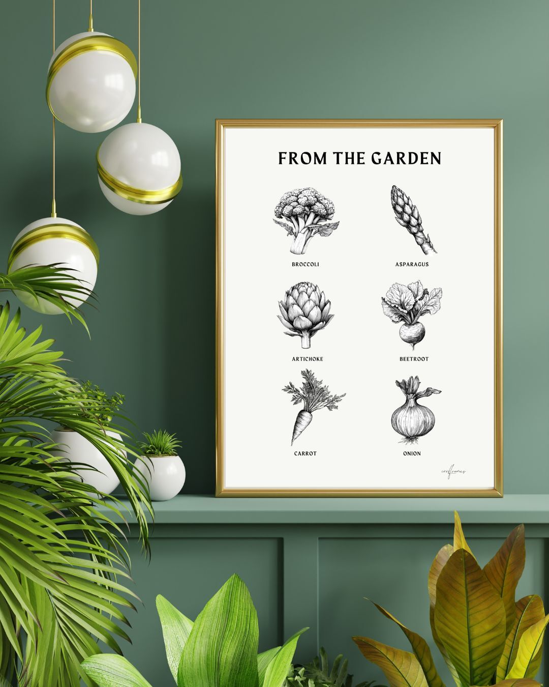 From The Garden – Black & White Collection Poster