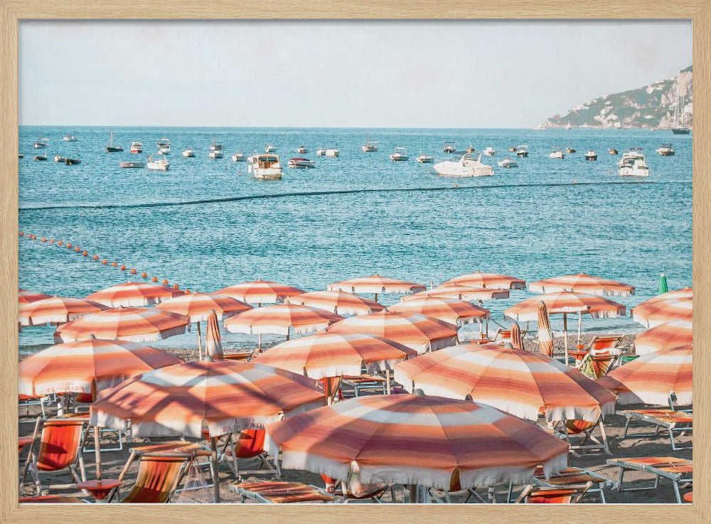 Amalfi Coast Beach Poster - Corkframes.com