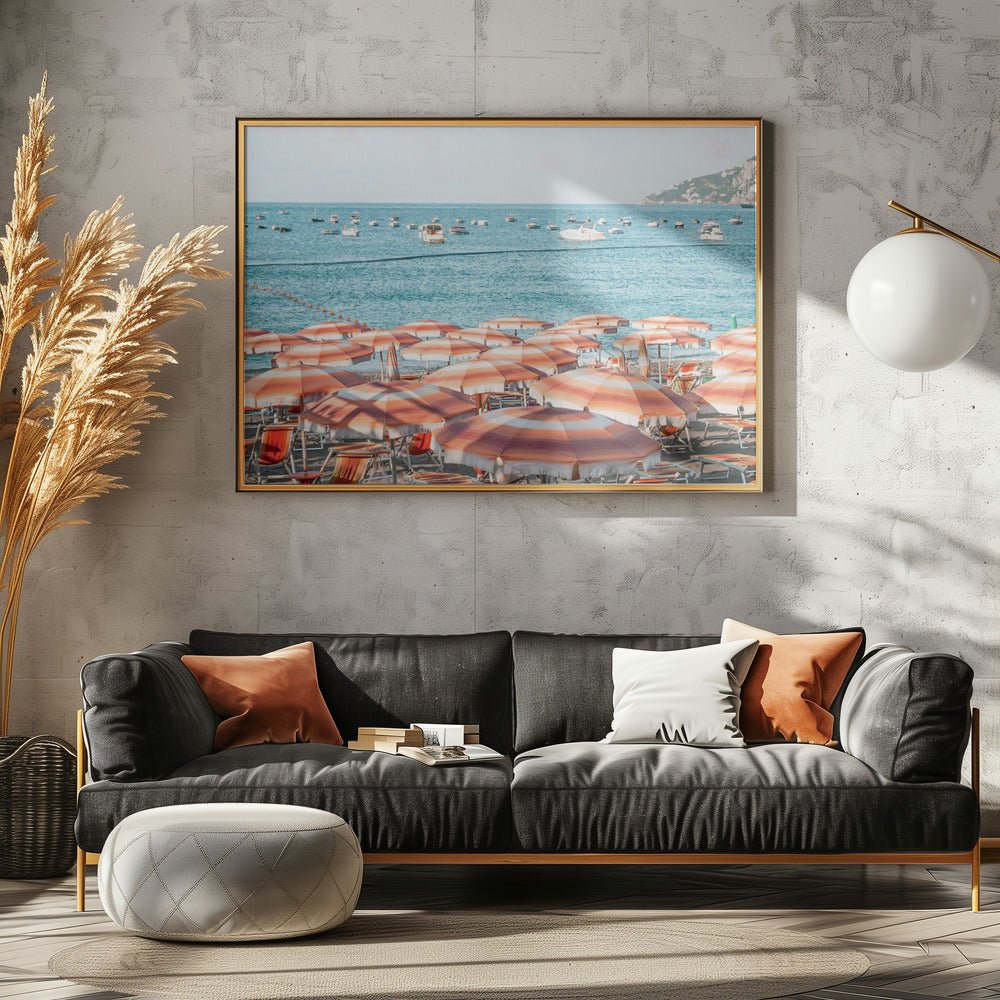 Amalfi Coast Beach Poster - Corkframes.com