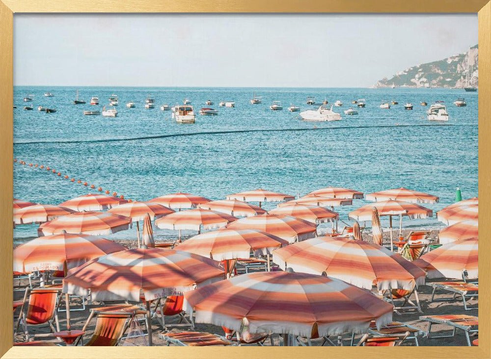 Amalfi Coast Beach Poster - Corkframes.com