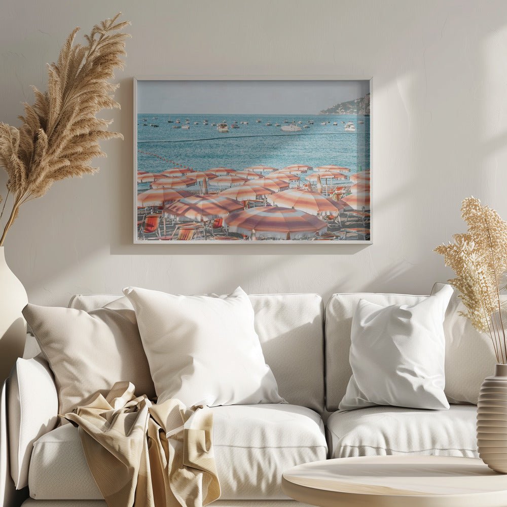 Amalfi Coast Beach Poster - Corkframes.com