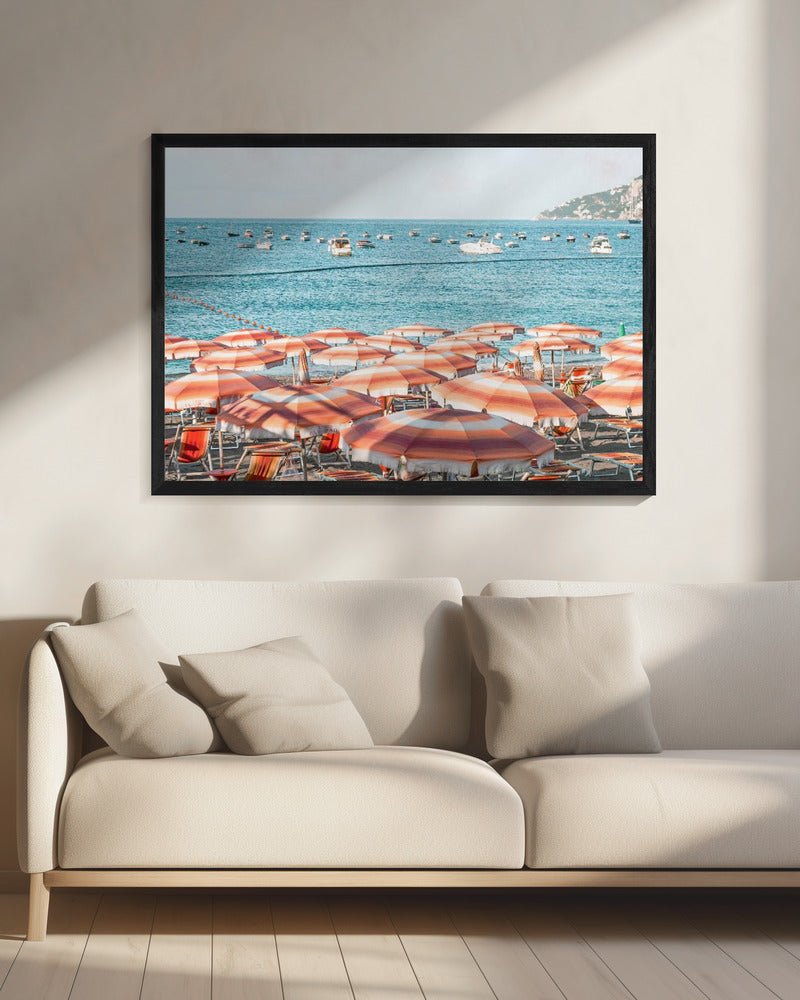 Amalfi Coast Beach Poster - Corkframes.com