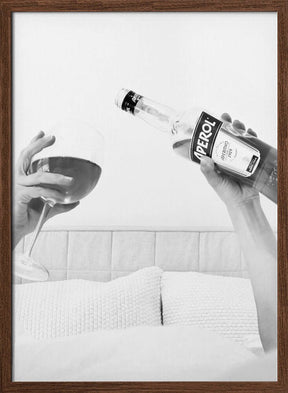 Aperol In Bed Close Poster - Corkframes.com