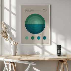 Bauhaus Mavi Daire Poster - Corkframes.com