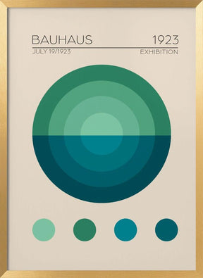 Bauhaus Mavi Daire Poster - Corkframes.com