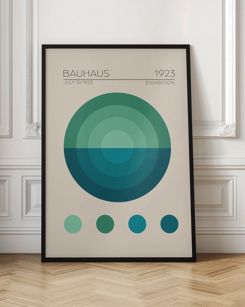 Bauhaus Mavi Daire Poster - Corkframes.com