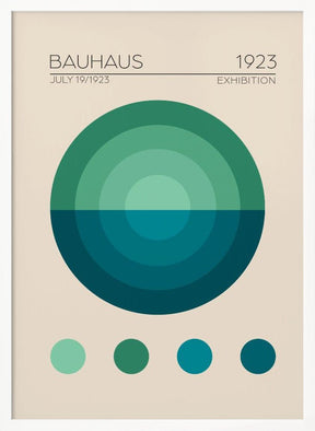 Bauhaus Mavi Daire Poster - Corkframes.com