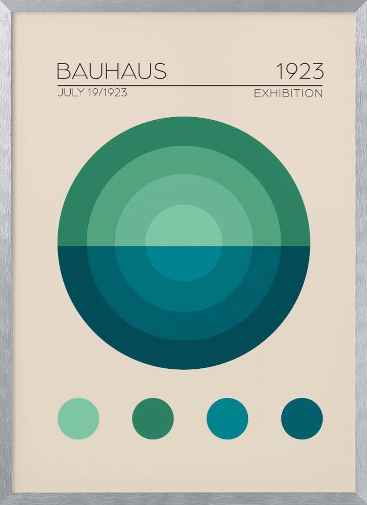 Bauhaus Mavi Daire Poster - Corkframes.com