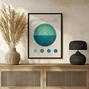 Bauhaus Mavi Daire Poster - Corkframes.com