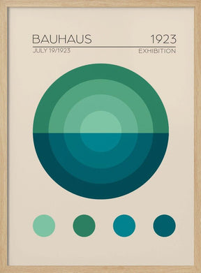 Bauhaus Mavi Daire Poster - Corkframes.com