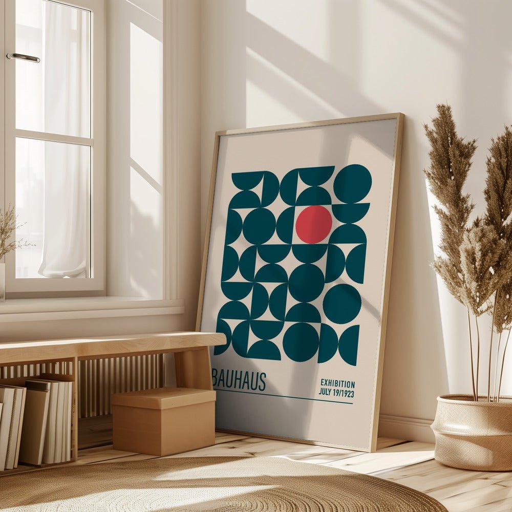 Bauhaus Mavi Kureler Poster - Corkframes.com