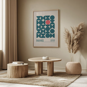 Bauhaus Mavi Kureler Poster - Corkframes.com