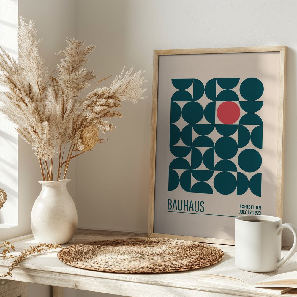 Bauhaus Mavi Kureler Poster - Corkframes.com