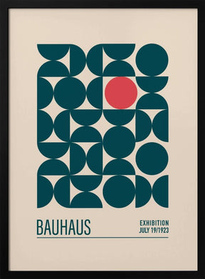 Bauhaus Mavi Kureler Poster - Corkframes.com