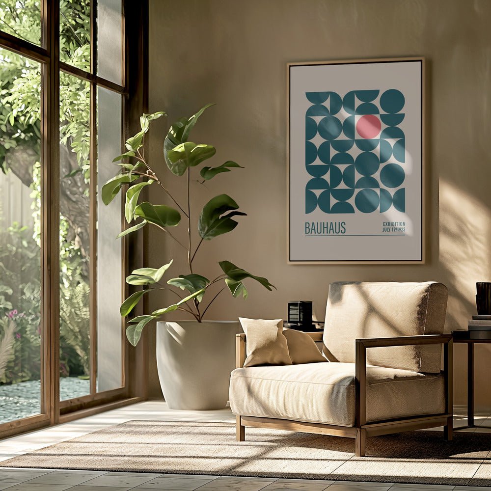 Bauhaus Mavi Kureler Poster - Corkframes.com