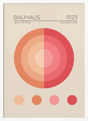 Bauhaus Pembe Daire Poster - Corkframes.com