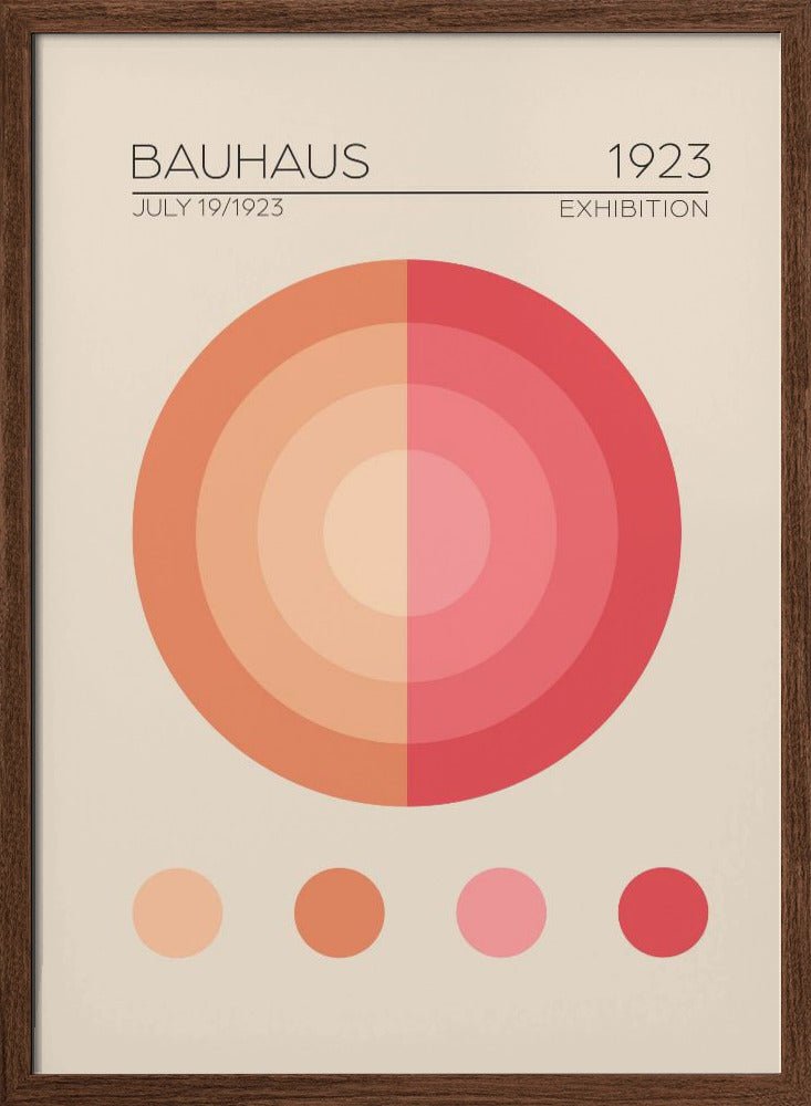 Bauhaus Pembe Daire Poster - Corkframes.com