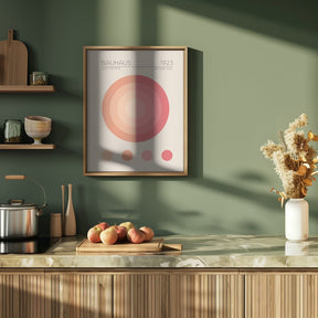 Bauhaus Pembe Daire Poster - Corkframes.com