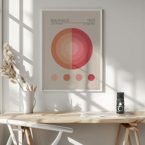 Bauhaus Pembe Daire Poster - Corkframes.com