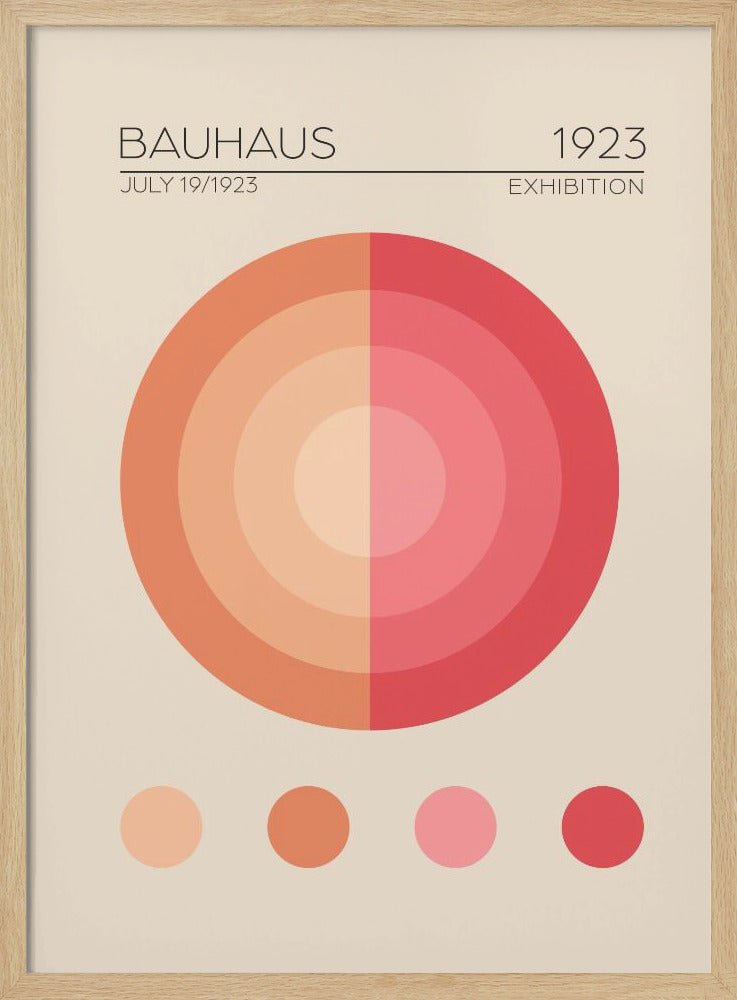 Bauhaus Pembe Daire Poster - Corkframes.com