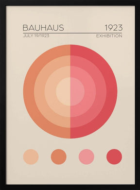 Bauhaus Pembe Daire Poster - Corkframes.com