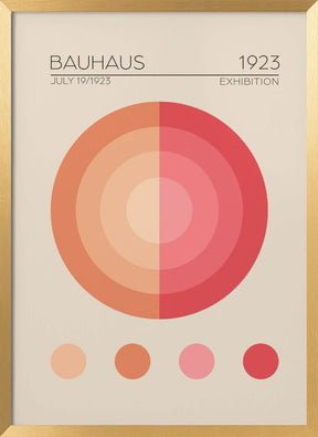 Bauhaus Pembe Daire Poster - Corkframes.com