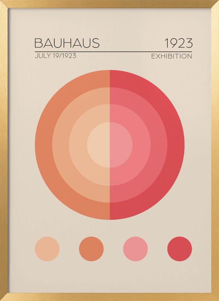 Bauhaus Pembe Daire Poster - Corkframes.com