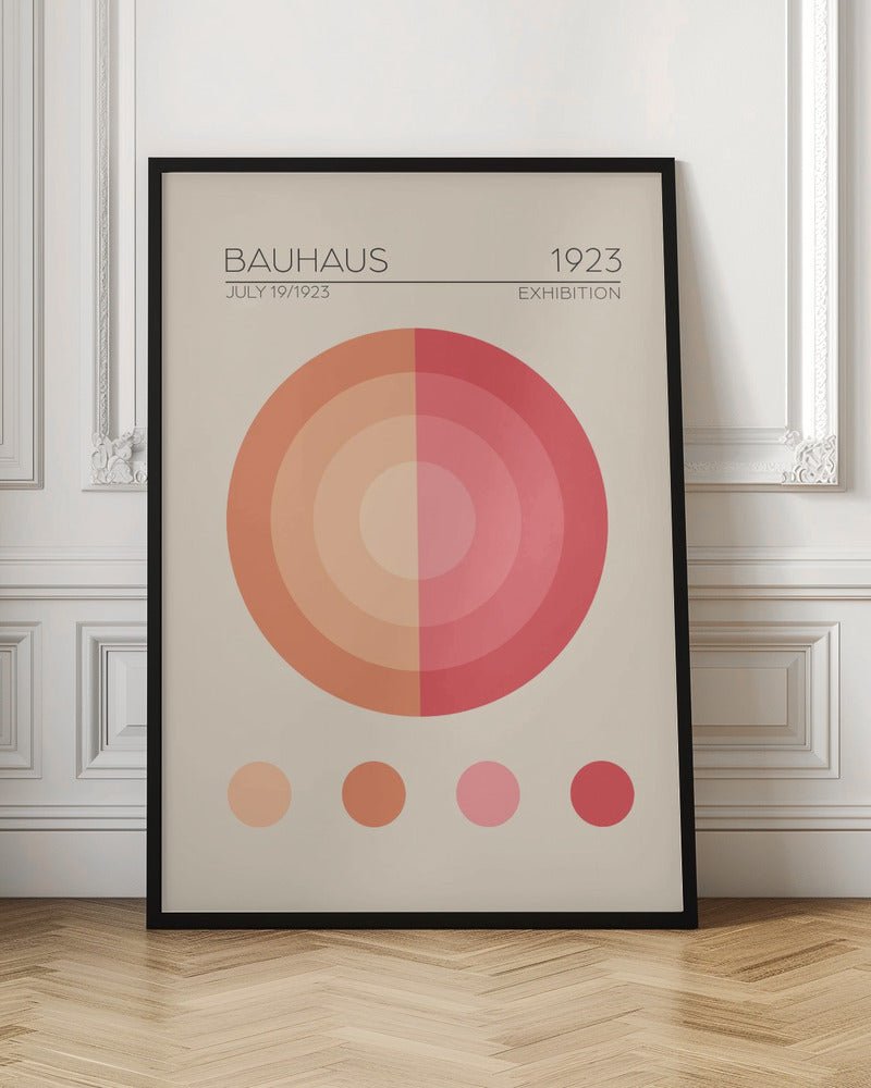 Bauhaus Pembe Daire Poster - Corkframes.com