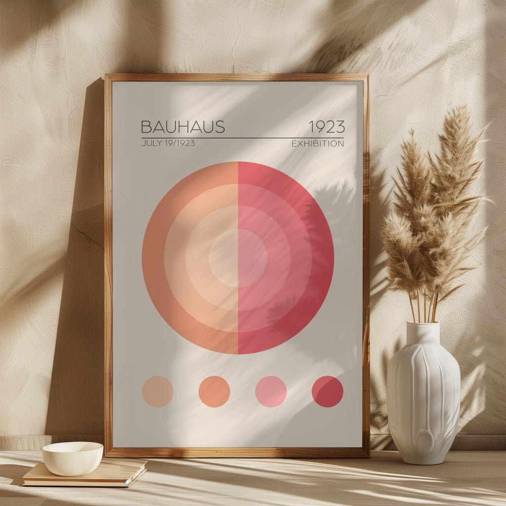 Bauhaus Pembe Daire Poster - Corkframes.com