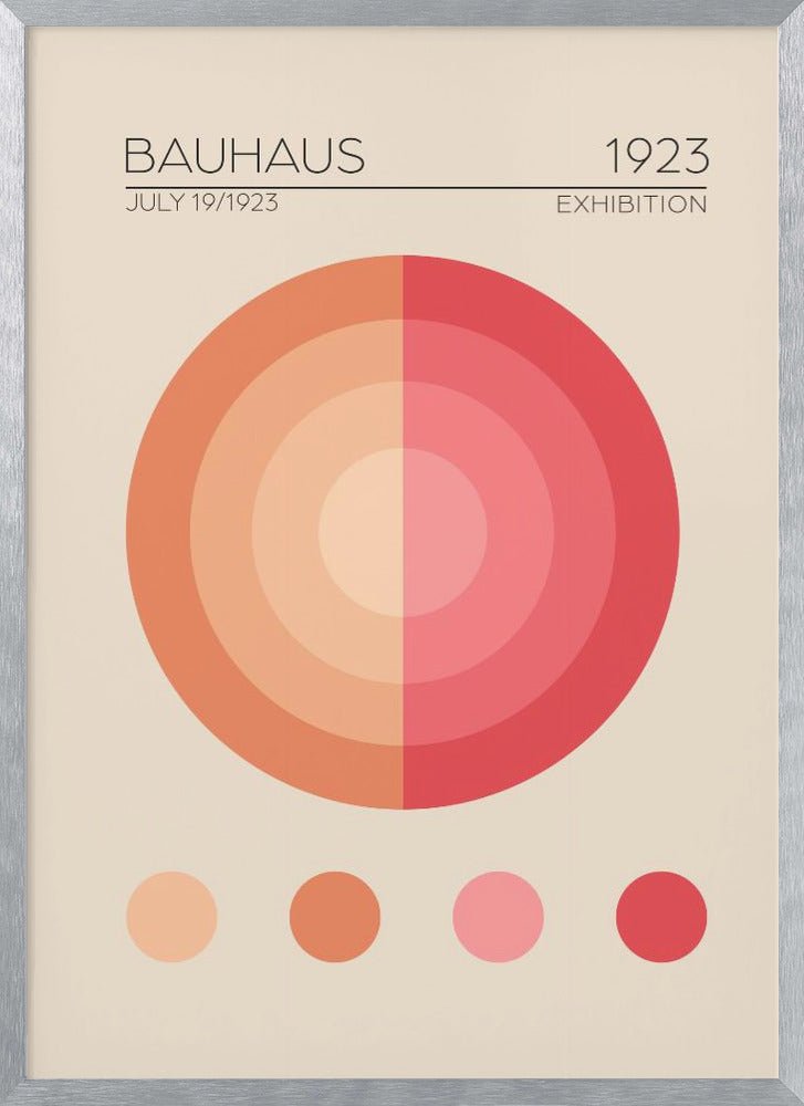 Bauhaus Pembe Daire Poster - Corkframes.com