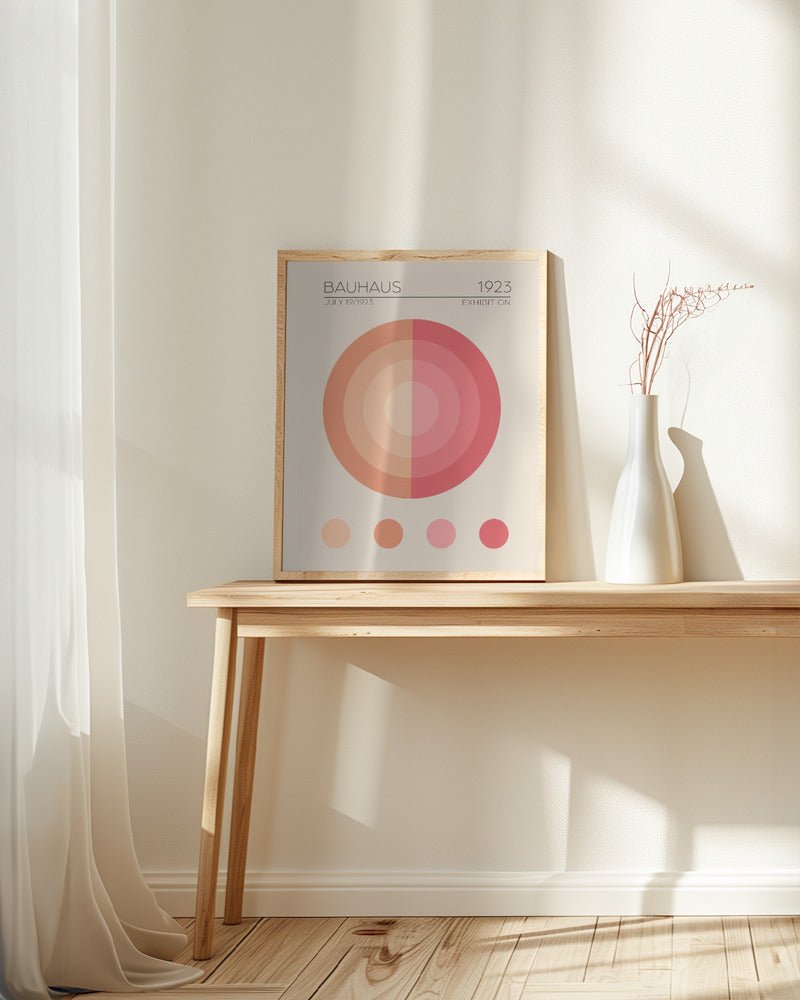 Bauhaus Pembe Daire Poster - Corkframes.com