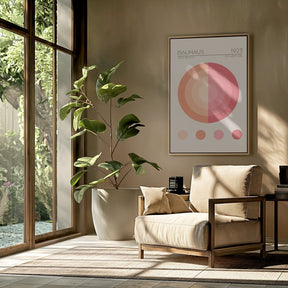 Bauhaus Pembe Daire Poster - Corkframes.com