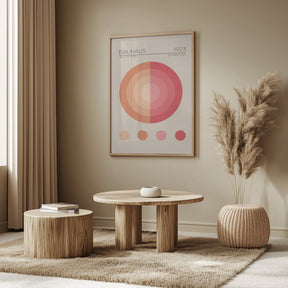 Bauhaus Pembe Daire Poster - Corkframes.com