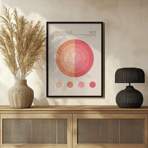 Bauhaus Pembe Daire Poster - Corkframes.com