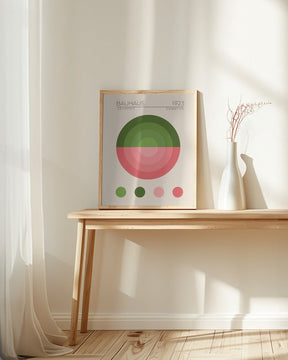 Bauhaus Yesil Daire Poster - Corkframes.com