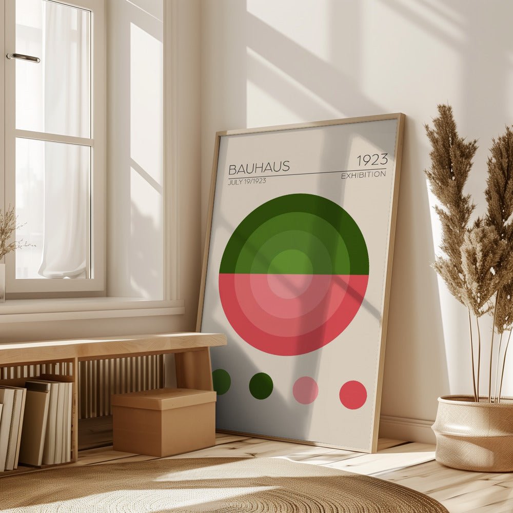 Bauhaus Yesil Daire Poster - Corkframes.com