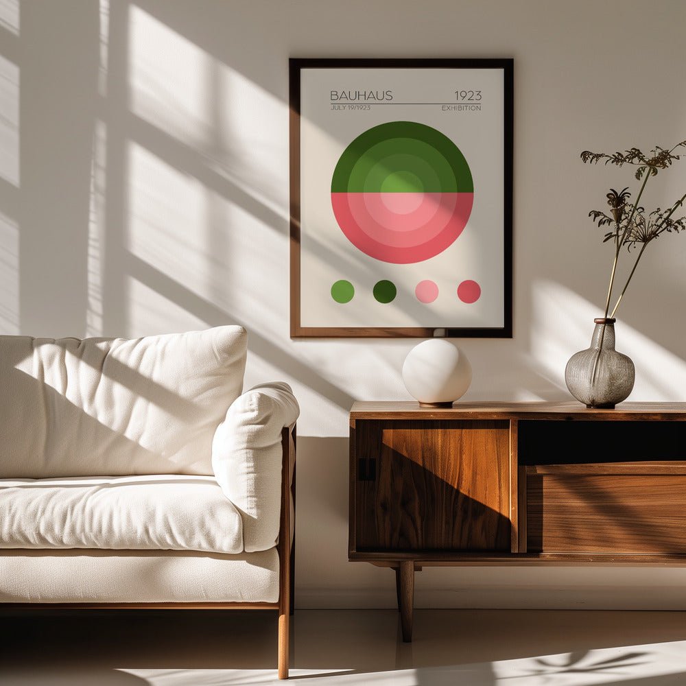 Bauhaus Yesil Daire Poster - Corkframes.com