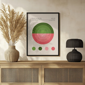 Bauhaus Yesil Daire Poster - Corkframes.com