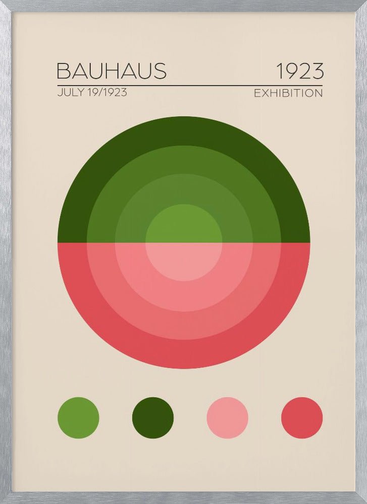 Bauhaus Yesil Daire Poster - Corkframes.com