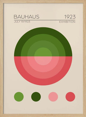 Bauhaus Yesil Daire Poster - Corkframes.com