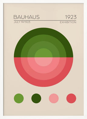 Bauhaus Yesil Daire Poster - Corkframes.com