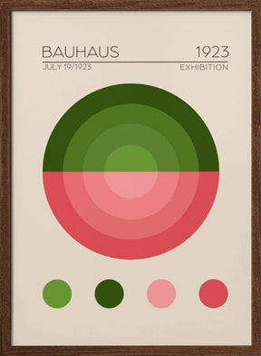 Bauhaus Yesil Daire Poster - Corkframes.com