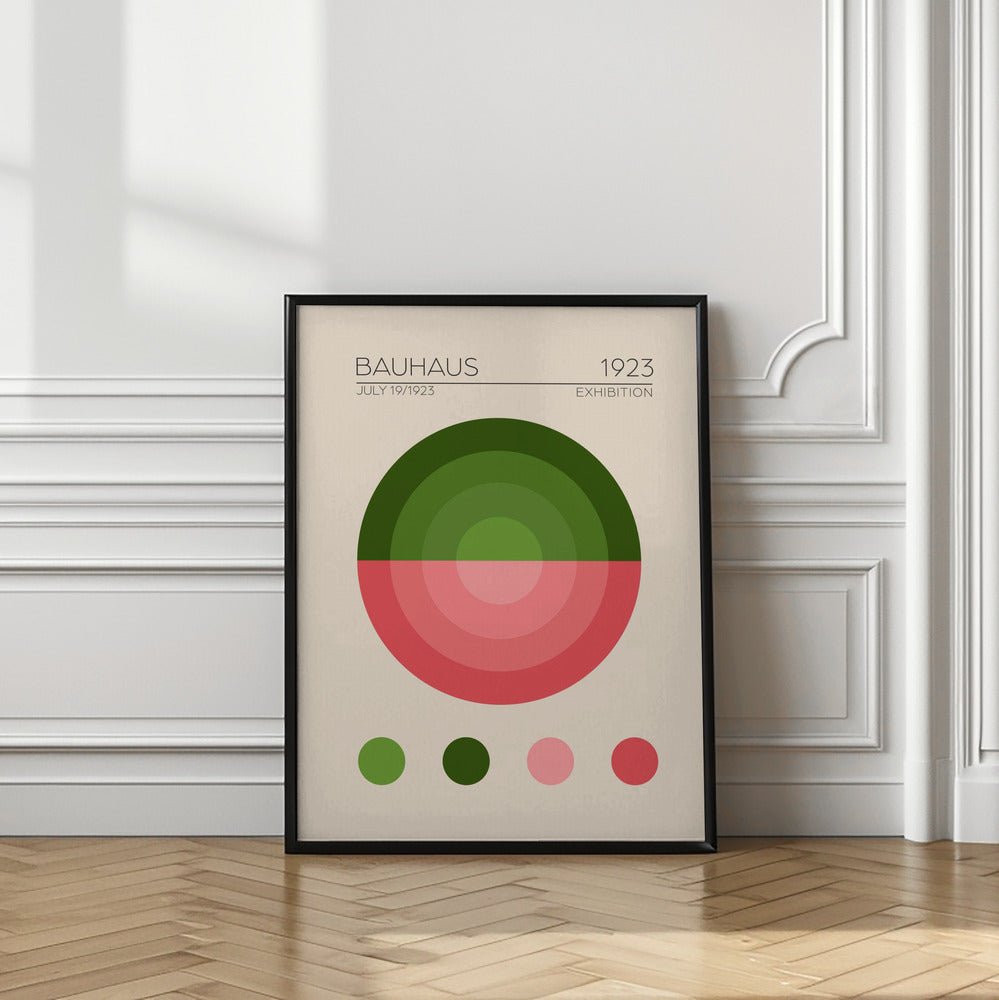 Bauhaus Yesil Daire Poster - Corkframes.com